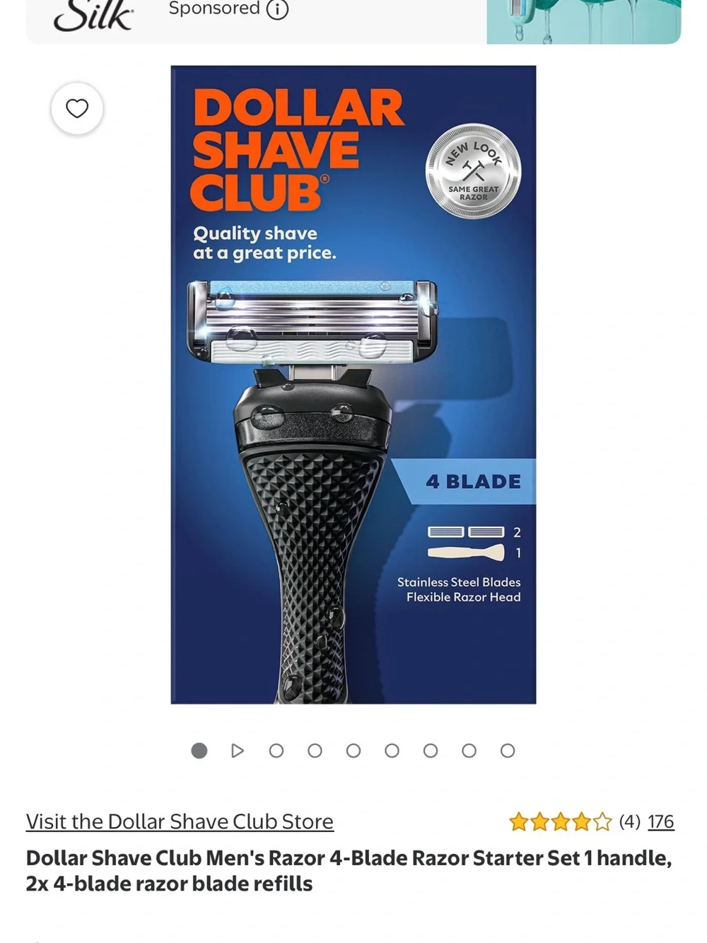 4-Blade Men's Razor - Blue (Limited Edition)